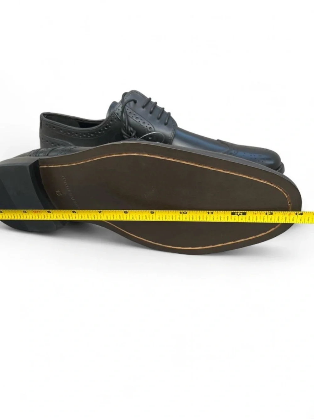 Nunn Bush Nelson Black Leather Wingtip Oxford Dress Shoes Men’s Size 15 New NWT